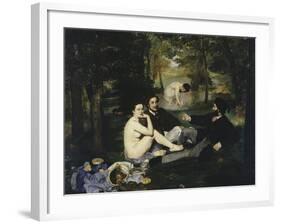 Le Dejeuner Sur l'Herbe, c.1863-Edouard Manet-Framed Giclee Print