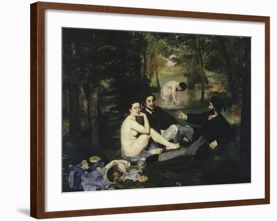 Le Dejeuner Sur l'Herbe, c.1863-Edouard Manet-Framed Giclee Print