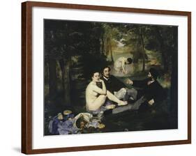 Le Dejeuner Sur l'Herbe, c.1863-Edouard Manet-Framed Giclee Print