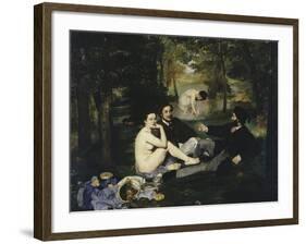 Le Dejeuner Sur l'Herbe, c.1863-Edouard Manet-Framed Giclee Print