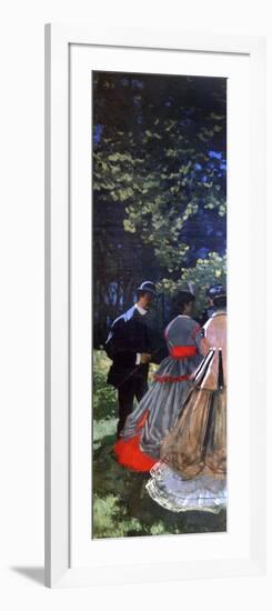 Le Dejeuner Sur L'Herbe, Left Panel, 1865-Claude Monet-Framed Giclee Print