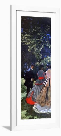 Le Dejeuner Sur L'Herbe, Left Panel, 1865-Claude Monet-Framed Giclee Print