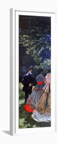 Le Dejeuner Sur L'Herbe, Left Panel, 1865-Claude Monet-Framed Premium Giclee Print