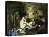 Le Déjeuner Sur L'Herbe (Luncheon on the Grass)-Edouard Manet-Stretched Canvas
