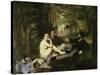 Le Dejeuner Sur L'Herbe-Edouard Manet-Stretched Canvas