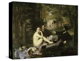 Le Dejeuner Sur L'Herbe-Edouard Manet-Stretched Canvas