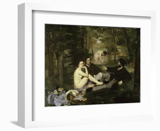 Le Dejeuner Sur L'Herbe-Edouard Manet-Framed Giclee Print