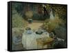 Le Dejeuner (The Luncheon)-Claude Monet-Framed Stretched Canvas