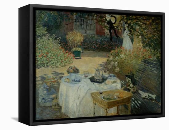 Le Dejeuner (The Luncheon)-Claude Monet-Framed Stretched Canvas