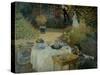 Le Dejeuner (The Luncheon)-Claude Monet-Stretched Canvas