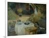 Le Dejeuner (The Luncheon)-Claude Monet-Framed Giclee Print