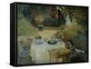 Le Dejeuner (The Luncheon)-Claude Monet-Framed Stretched Canvas