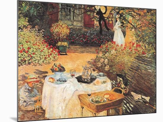 Le Dejeuner-Claude Monet-Mounted Art Print