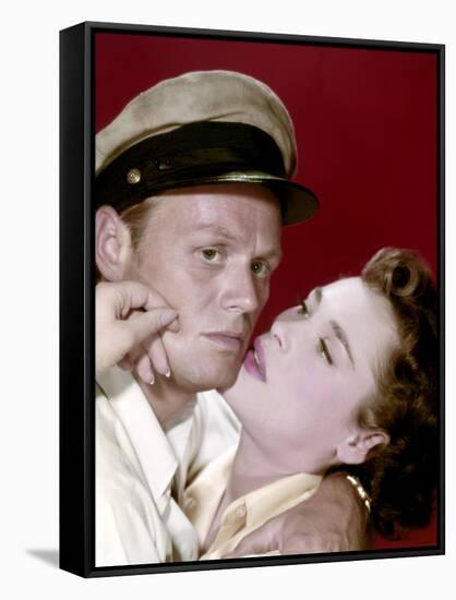 Le demon des eaux troubles (Hell and High Water) by Samuel Fuller with Richard Widmark and Bella Da-null-Framed Stretched Canvas