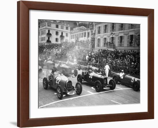 Le depart du Grand Prix de Monaco 1932-Charles Delius-Framed Giclee Print