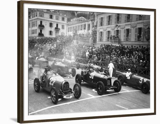 Le depart du Grand Prix de Monaco 1932-Charles Delius-Framed Giclee Print
