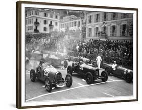 Le depart du Grand Prix de Monaco 1932-Charles Delius-Framed Giclee Print