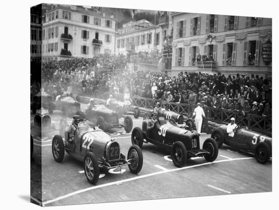 Le depart du Grand Prix de Monaco 1932-Charles Delius-Stretched Canvas