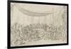 Le dernier banquet d'Alexandre-Charles Le Brun-Framed Giclee Print