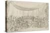 Le dernier banquet d'Alexandre-Charles Le Brun-Stretched Canvas