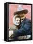 Le Dernier des Geants THE SHOOTIST by DonSiegel with John Wayne and Lauren Bacall, 1976 (photo)-null-Framed Stretched Canvas