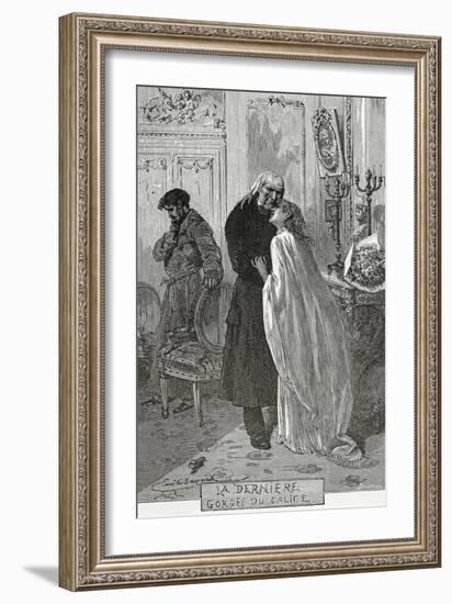 Le Dernier Gorge Du Chalice - Illustration from Les Misérables, 19th Century-Frederic Lix-Framed Giclee Print