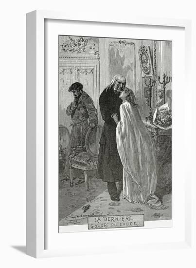 Le Dernier Gorge Du Chalice - Illustration from Les Misérables, 19th Century-Frederic Lix-Framed Giclee Print