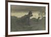 Le Dernier labeur du jour ou porteurs de fagots ou retour de la forêt-Giovanni Segantini-Framed Giclee Print