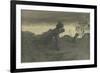 Le Dernier labeur du jour ou porteurs de fagots ou retour de la forêt-Giovanni Segantini-Framed Giclee Print