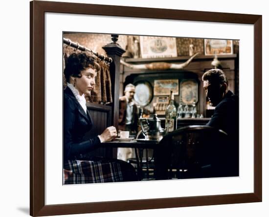 Le Dernier Train by Gun Hill LAST TRAIN FROM GUN HILL by John Sturges with Carolyn Jones and Kirk D-null-Framed Photo