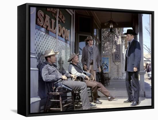 Le Dernier Train by Gun Hill LAST TRAIN FROM GUN HILL by John Sturges with Kirk Douglas, 1959 (phot-null-Framed Stretched Canvas