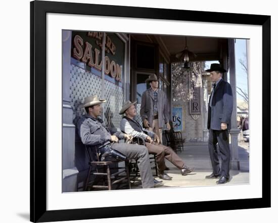 Le Dernier Train by Gun Hill LAST TRAIN FROM GUN HILL by John Sturges with Kirk Douglas, 1959 (phot-null-Framed Photo