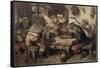 Le Désaccord-Alexandre Gabriel Decamps-Framed Stretched Canvas