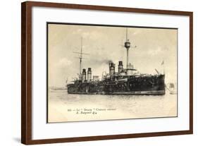 Le Desaix Beim Einlauf in Den Hafen, Kriegsschiff-null-Framed Giclee Print
