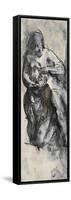 Le Dessins de Auguste Rodin: Plate No.84, 19th Century-Auguste Rodin-Framed Stretched Canvas