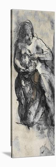 Le Dessins de Auguste Rodin: Plate No.84, 19th Century-Auguste Rodin-Stretched Canvas