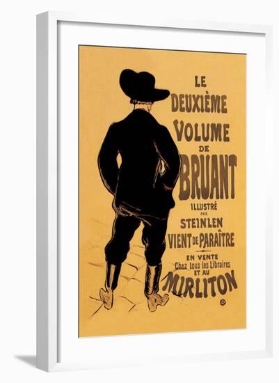 Le Deuxieme Volume de Bruant-Henri de Toulouse-Lautrec-Framed Art Print