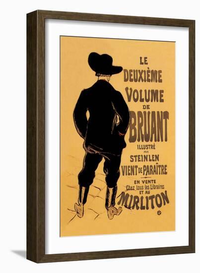 Le Deuxieme Volume de Bruant-Henri de Toulouse-Lautrec-Framed Art Print