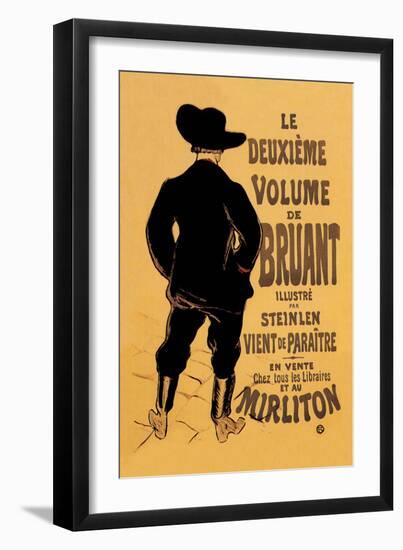 Le Deuxieme Volume de Bruant-Henri de Toulouse-Lautrec-Framed Art Print