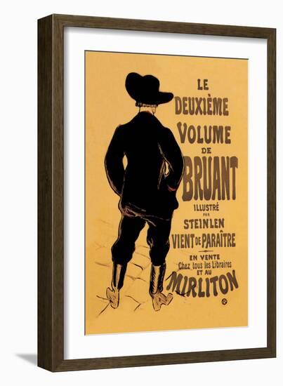 Le Deuxieme Volume de Bruant-Henri de Toulouse-Lautrec-Framed Art Print