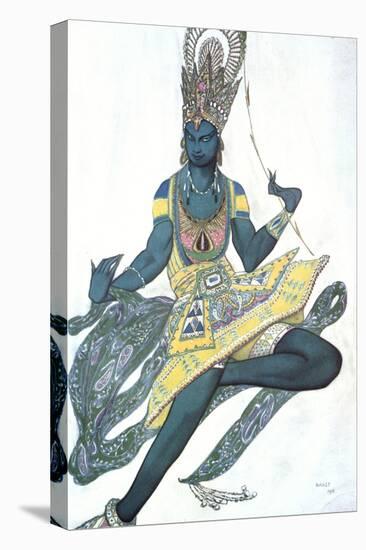 Le Dieu Bleu (The Blue God), Ballet Costume Design, 1911-Leon Bakst-Stretched Canvas