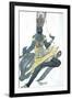 Le Dieu Bleu (The Blue God), Ballet Costume Design, 1911-Leon Bakst-Framed Giclee Print