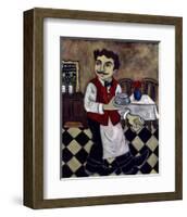 Le Diner Avec Moutarde-null-Framed Art Print