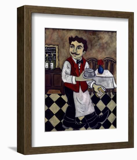 Le Diner Avec Moutarde-null-Framed Art Print