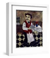 Le Diner Avec Moutarde-null-Framed Art Print