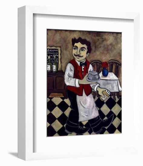 Le Diner Avec Moutarde-null-Framed Art Print