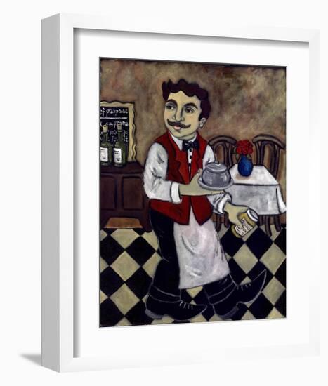 Le Diner Avec Moutarde-null-Framed Art Print