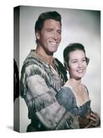 Le Disciple du Diable THE DEVIL'S DISCIPLE by Guy Hamilton with Burt Lancaster and Janette Scott, 1-null-Stretched Canvas