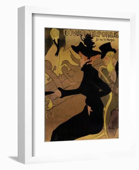 Le Divan Japonais, 1892-Henri de Toulouse-Lautrec-Framed Giclee Print