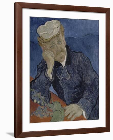 Le Docteur Paul Gachet (1828-1909)-Vincent van Gogh-Framed Giclee Print